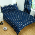 Navy-White - Back - Tottenham Hotspur FC Pulse Duvet Cover Set