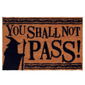 Yellow-Black - Front - Lord Of The Rings You Shall Not Pass Door Mat