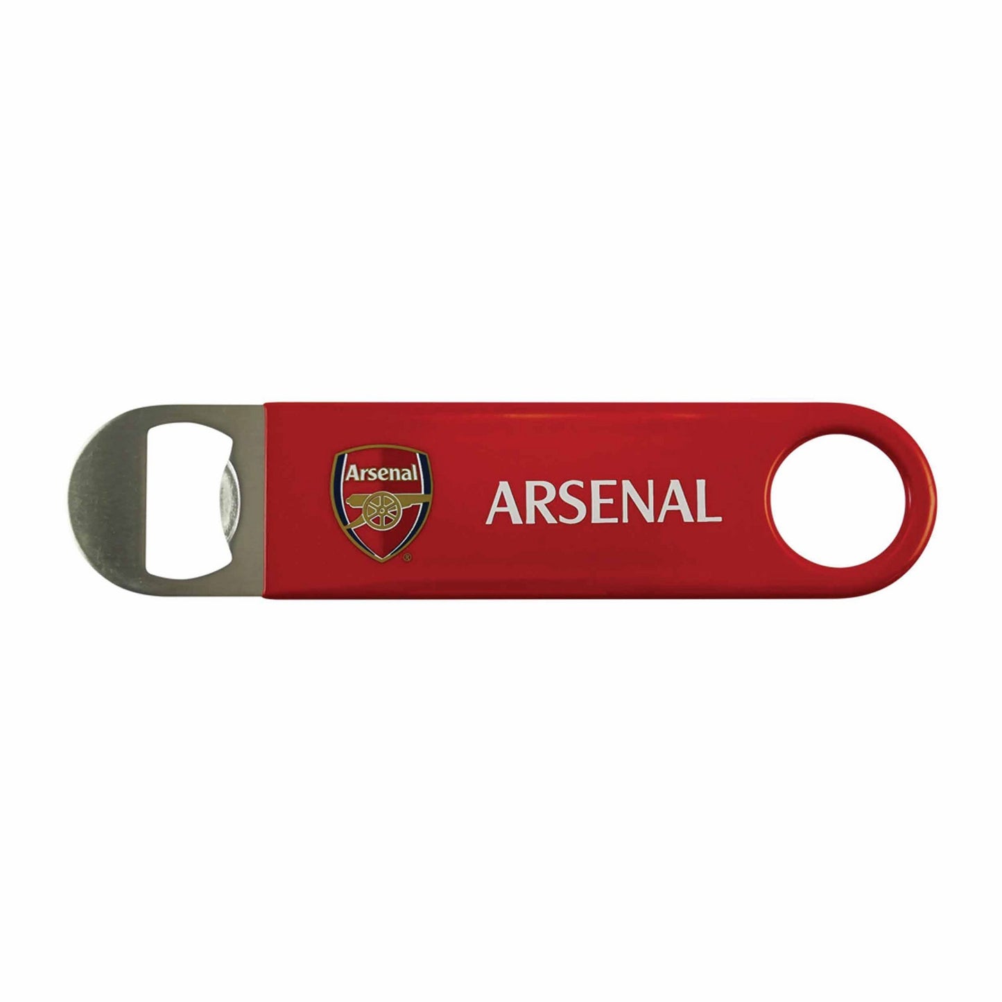 Red - Side - Arsenal FC Crest Stainless Steel Magnetic Bottle Opener