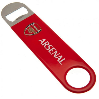 Red - Front - Arsenal FC Crest Stainless Steel Magnetic Bottle Opener