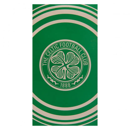Green - Front - Celtic FC Pulse Beach Towel
