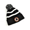 Black-White - Front - AS Roma Knitted Pom Pom Beanie