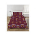 Claret Red-Sky Blue - Front - West Ham United FC Reversible Duvet Cover Set