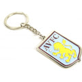 Silver-Blue-Yellow - Front - Aston Villa FC Crest Keyring