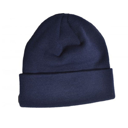 Navy - Back - Arsenal FC Crest Knitted Beanie