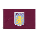 Burgundy-White-Yellow - Front - Aston Villa FC Core Crest Flag