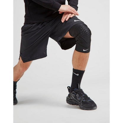 Black-White - Side - Nike Unisex Adult Pro Closed Patella 3.0 Compression Knee Support