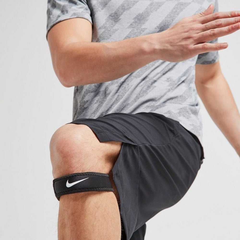 Black-White - Side - Nike Pro Patella Compression Knee Support