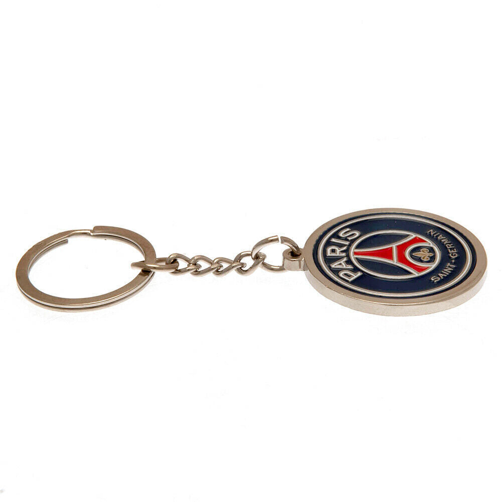 Blue-Red - Side - Paris Saint Germain FC Crest Keyring