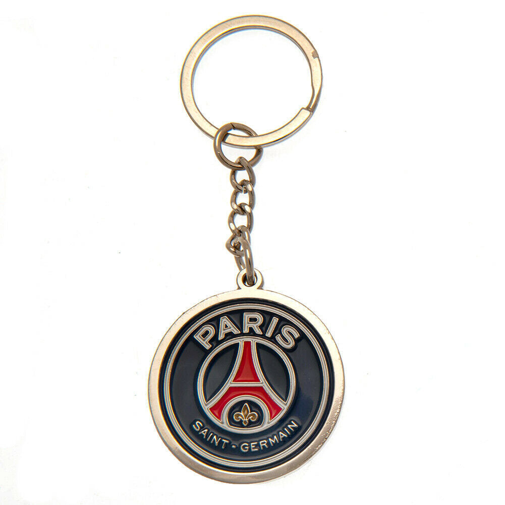Blue-Red - Front - Paris Saint Germain FC Crest Keyring
