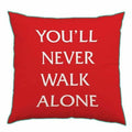 Red - Side - Liverpool FC YNWA Crest Square Cushion
