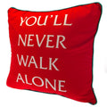 Red - Lifestyle - Liverpool FC YNWA Crest Square Cushion