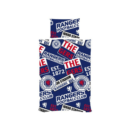 Blue-White-Red - Back - Rangers FC Patches Duvet Cover Set