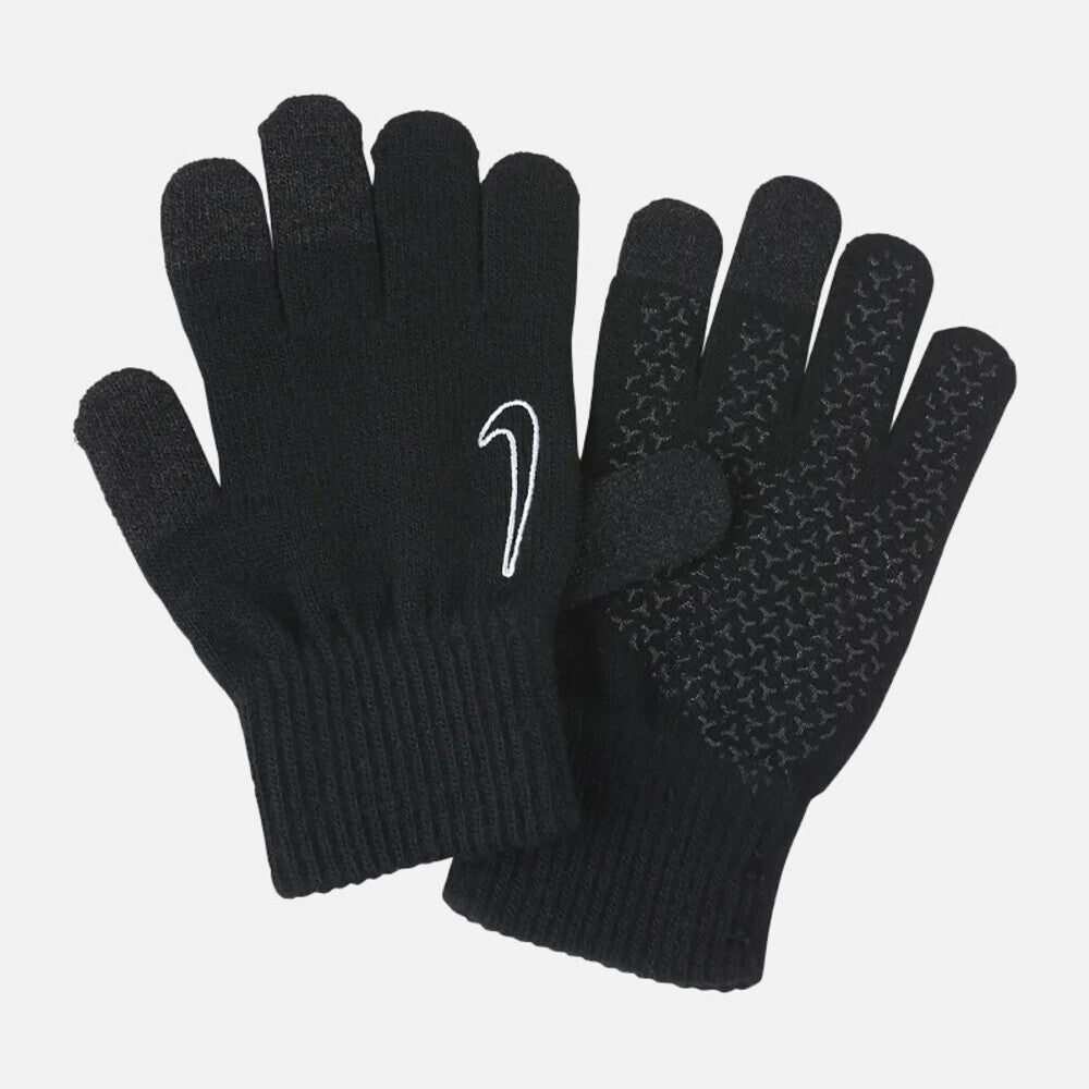 Black - Back - Nike Childrens-Kids Knitted Tech Grip Gloves