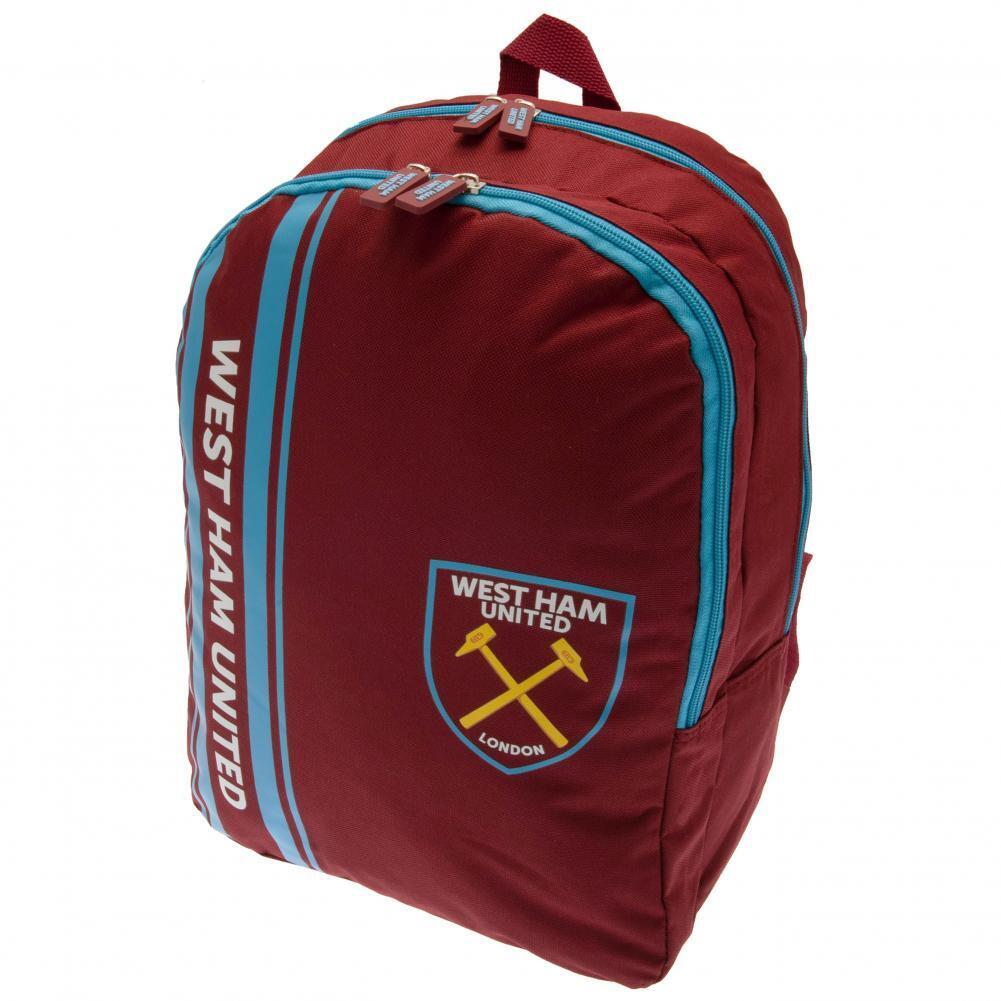 Claret Red-Blue - Back - West Ham United FC Stripe Backpack