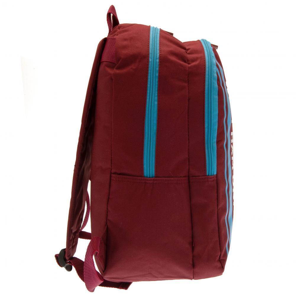 Claret Red-Blue - Side - West Ham United FC Stripe Backpack