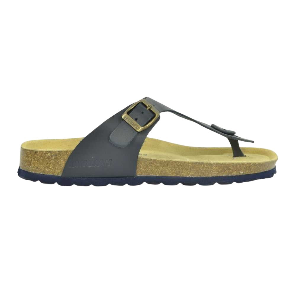 Black - Back - Sanosan Womens-Ladies Geneve Designer Leather Sandals
