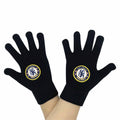 Black - Back - Chelsea FC Childrens-Kids Knitted Gloves