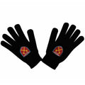 Black - Front - West Ham United FC Childrens-Kids Knitted Gloves