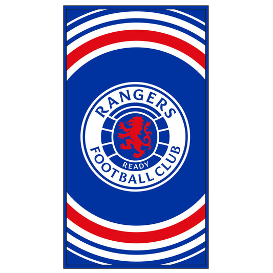Blue-White-Red - Front - Rangers FC Pulse Bath Towel
