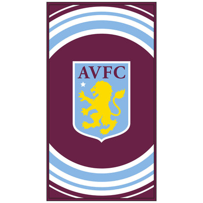 Maroon-White - Front - Aston Villa FC Pulse Bath Towel