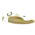 White-Brown - Front - Sanosan Womens-Ladies Siete Lunas Geneve Leather Sandals