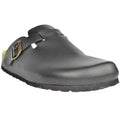 Black - Front - Sanosan Mens Berlin Nappa Leather Sandals