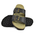 Black-Brown - Lifestyle - Sanosan Womens-Ladies Aston Leather Sandals