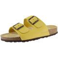 Sun Yellow - Front - Sanosan Womens-Ladies Aston Leather Sandals