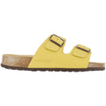 Sun Yellow - Back - Sanosan Womens-Ladies Aston Leather Sandals