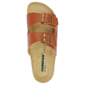 Brown - Side - Sanosan Mens Aston Sano Sandals