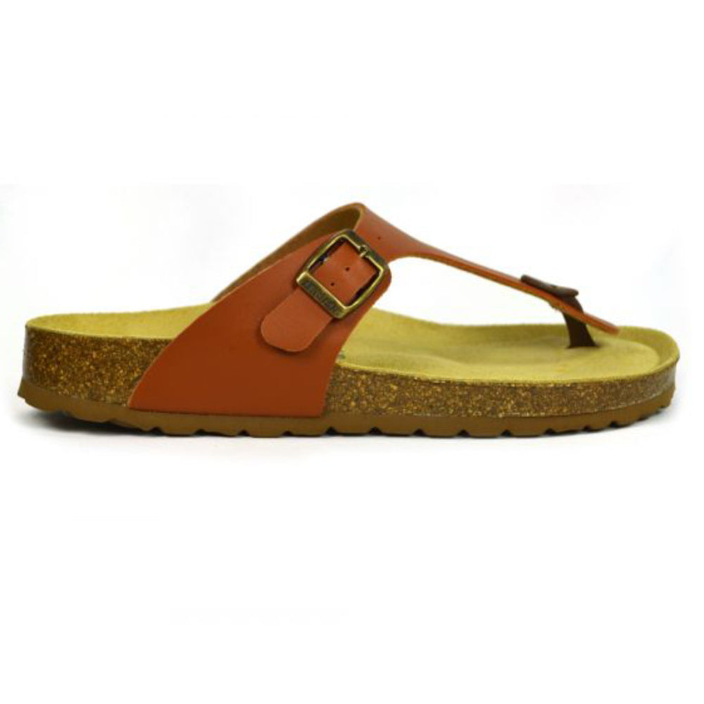 Brown - Back - Sanosan Womens-Ladies Geneve Sano Sandals