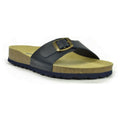 Navy-Brown - Front - Sanosan Womens-Ladies Malaga Sano Sandals