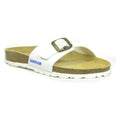 White-Brown - Front - Sanosan Womens-Ladies Malaga Sano Sandals