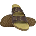 Brown - Side - Biox Mens Aston Sano Sliders