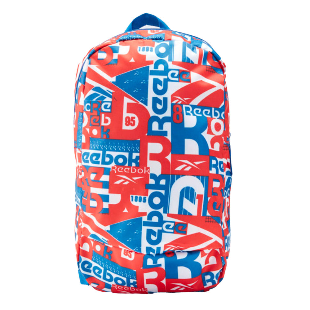 Orange-Blue - Front - Reebok Childrens-Kids Graphic Print Backpack