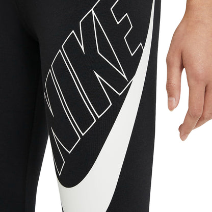 Black-White - Lifestyle - Nike Girls Favorites Graphic Print Sports Leggings