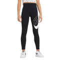 Black-White - Front - Nike Girls Favorites Graphic Print Sports Leggings