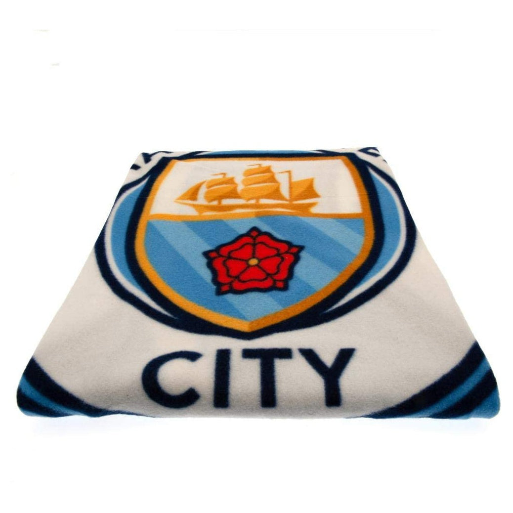 Blue-White - Lifestyle - Manchester City FC Fleece Pulse Blanket