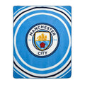 Blue-White - Front - Manchester City FC Fleece Pulse Blanket