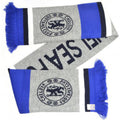 Grey-Dark Blue-White - Side - Chelsea FC Jacquard Marl Knitted Scarf