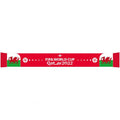 Red-White-Green - Front - Wales World Cup 2022 Jacquard Knitted Winter Scarf