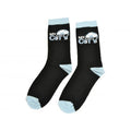 Black-Light Blue-Gold - Back - Manchester City FC Official Football Crest Socks (1 Pair)