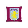 Claret Red-Blue-Yellow - Front - Aston Villa FC Crest Filled Cushion