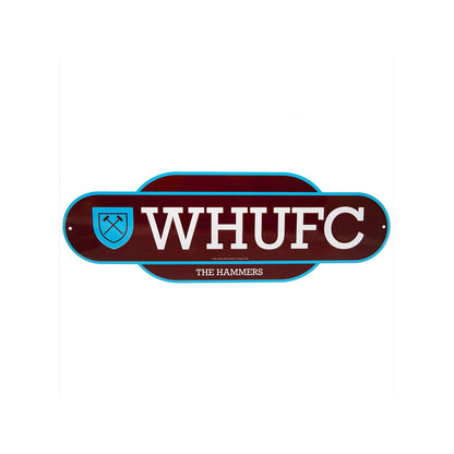 Claret Red-Sky Blue - Front - West Ham United FC Retro Years Plaque