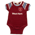 Claret Red-Black - Side - West Ham United FC Baby Sleepsuit (Pack of 2)