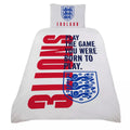 White-Dark Blue-Red - Front - England FA Born To Play Crest Duvet Cover Set