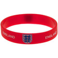 Red-Blue-White - Front - England FA Crest Silicone Wristband