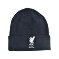 Navy - Back - Liverpool FC Unisex Adult Bronx Knitted Beanie