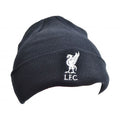 Navy - Front - Liverpool FC Unisex Adult Bronx Knitted Beanie